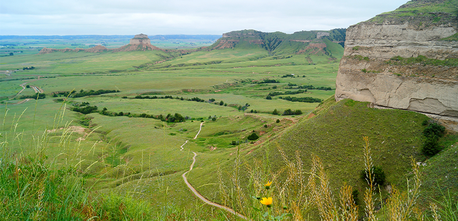 gorgeous view from Scotts Bluff