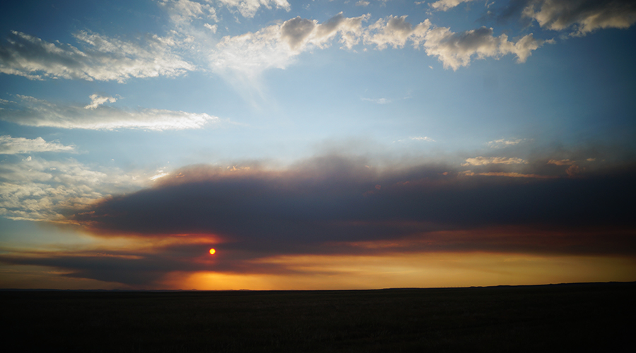 vast landscape sunset