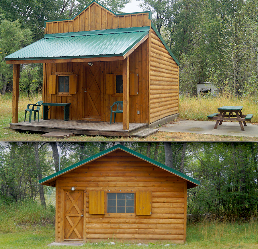 little log cabins in big timber 