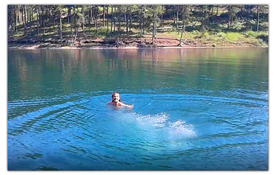 swimming in pactola reservoir