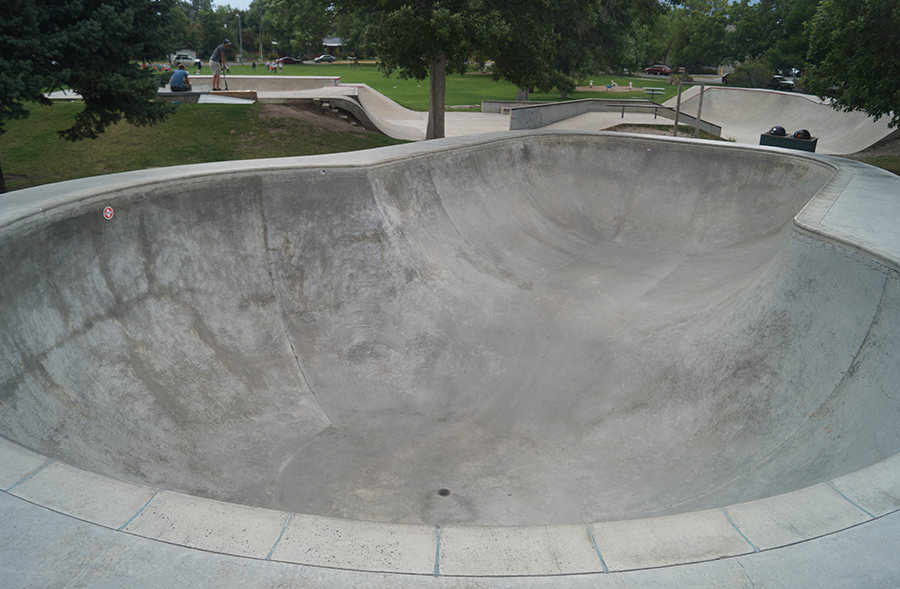 view of the pool shaped bowl