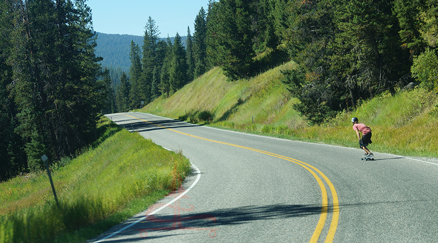 longboarding hyalite canyon