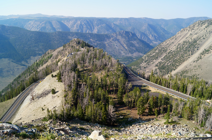 view from beartooth pass near red lodge