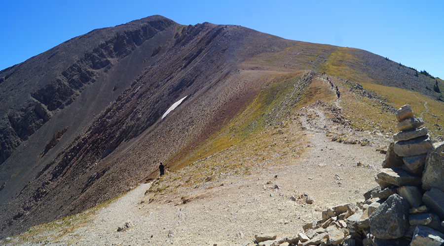 view of saddle from sacagawea peak