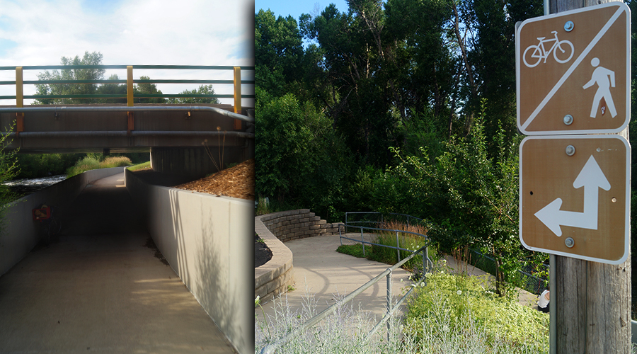 spearfish bike path passing under bridge