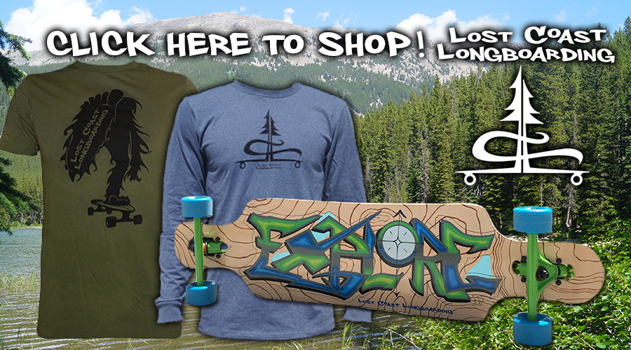 lost coast longboarding hand crafted longboards and shirts