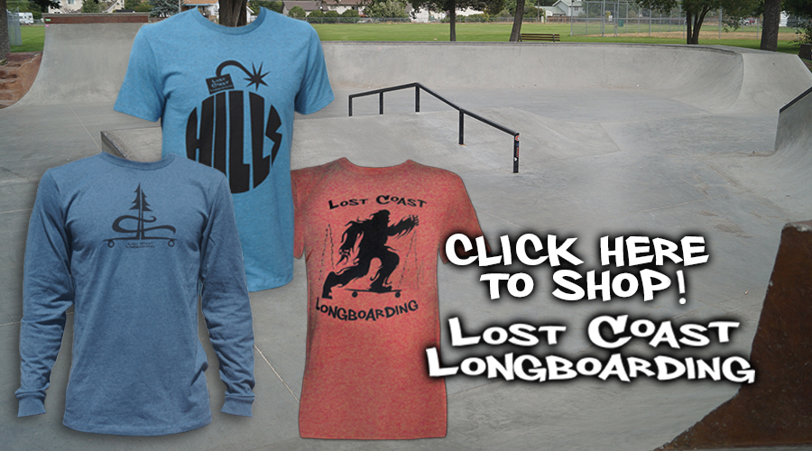 lost coast longboarding shop hand crafted t shirts