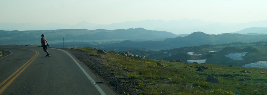 longboarding beartooth highway