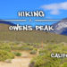 owens peak and the blm sign