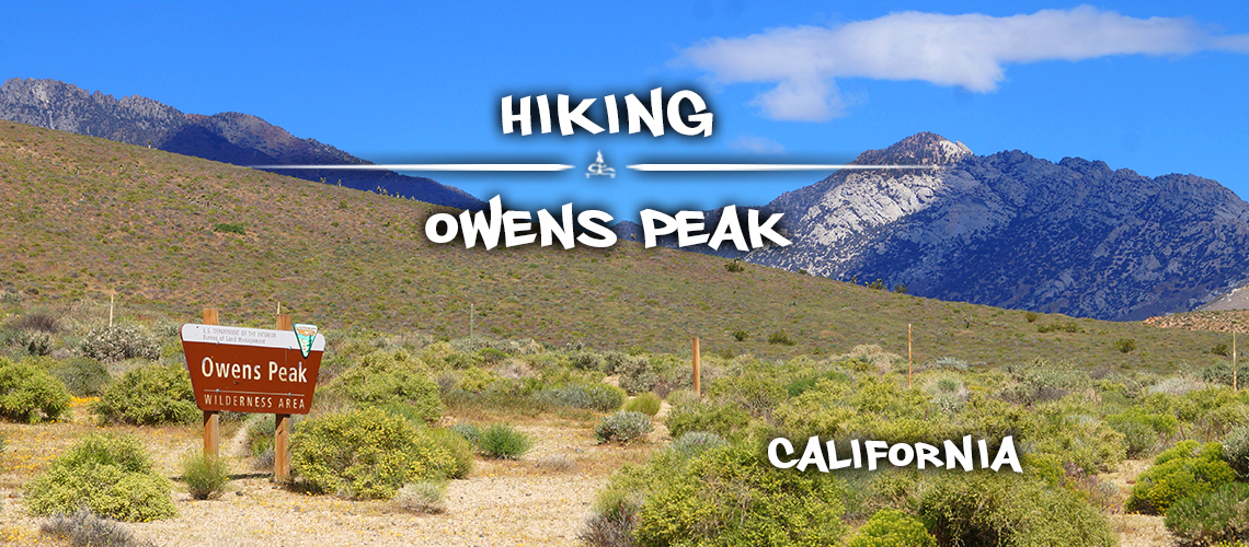 owens peak and the blm sign