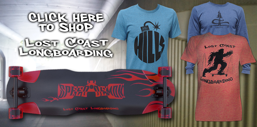 lost coast longboarding hand crafted longboards and t-shirts