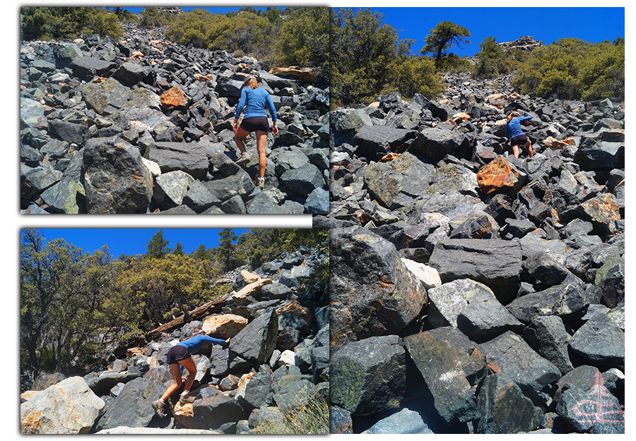 awesome boulder field section of owens peak trail