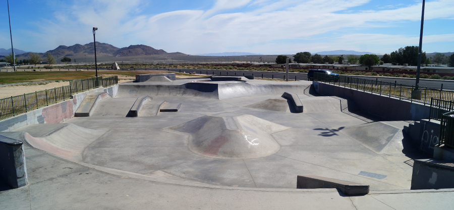 ridgecrest skatepark layout