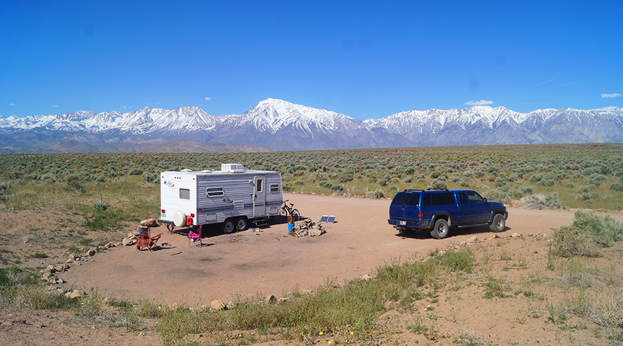 dispersed camping at volcanic tablelands