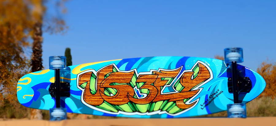 graffiti longboard design
