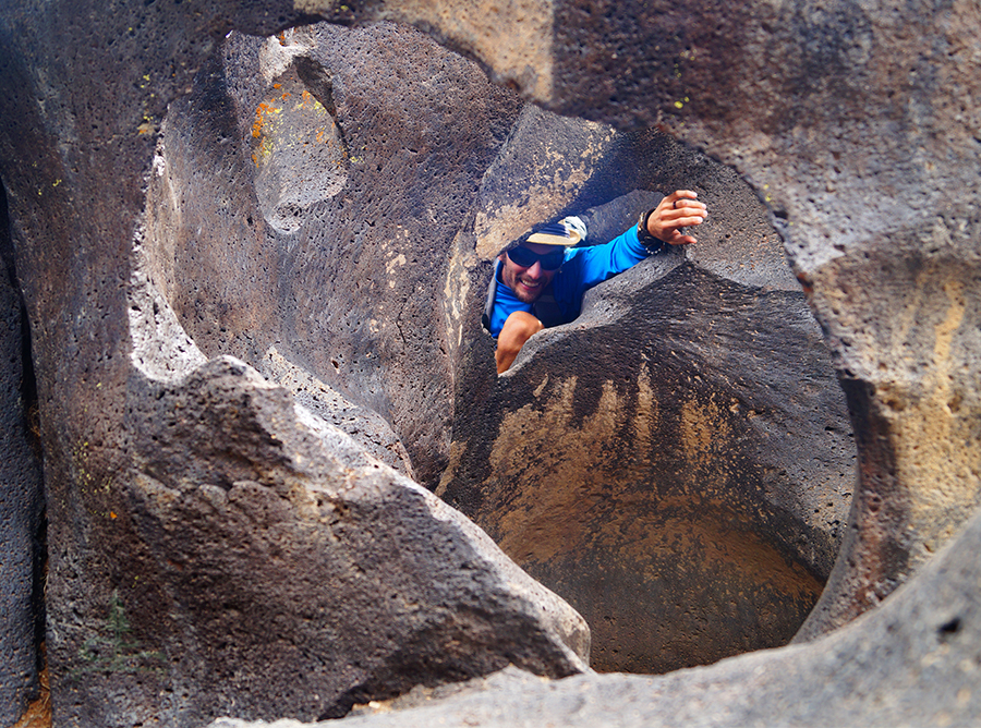 exploring fossil falls 