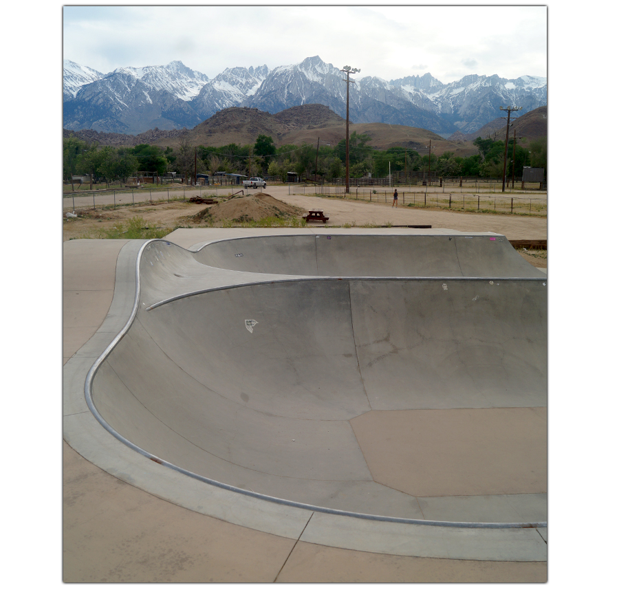 skating with a view of the southern sierras