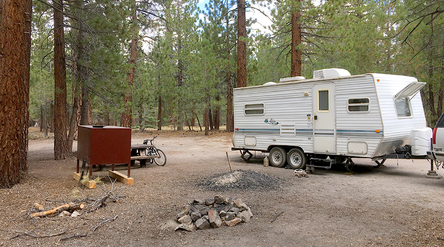 our spot at Hartley Springs Campground