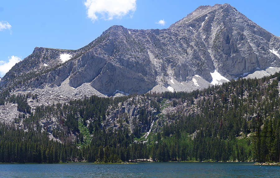 waterfall at davis lake