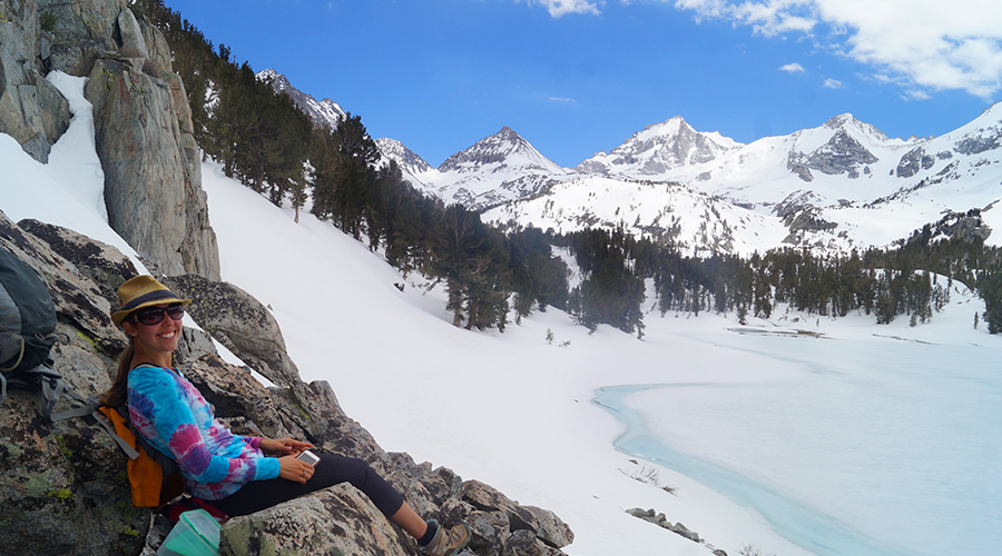 stopping for lunch at long lake