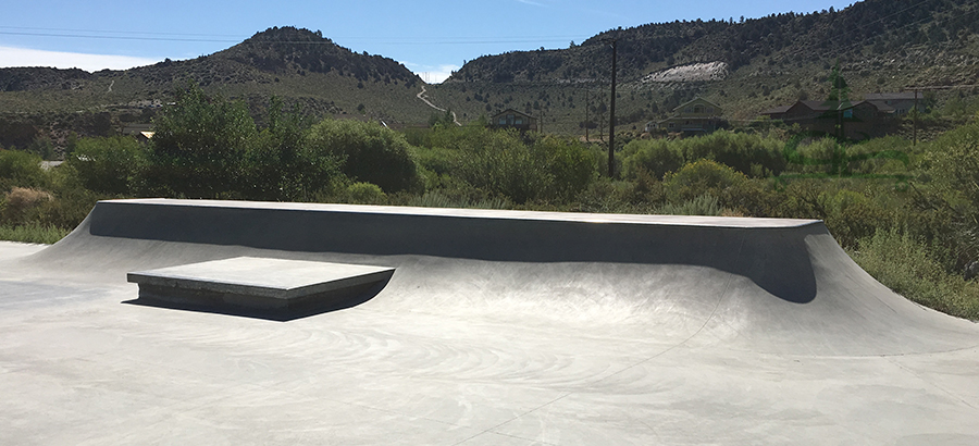 box built into the wall at crowley skatepark