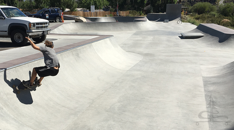 cruising at the crowley skatepark