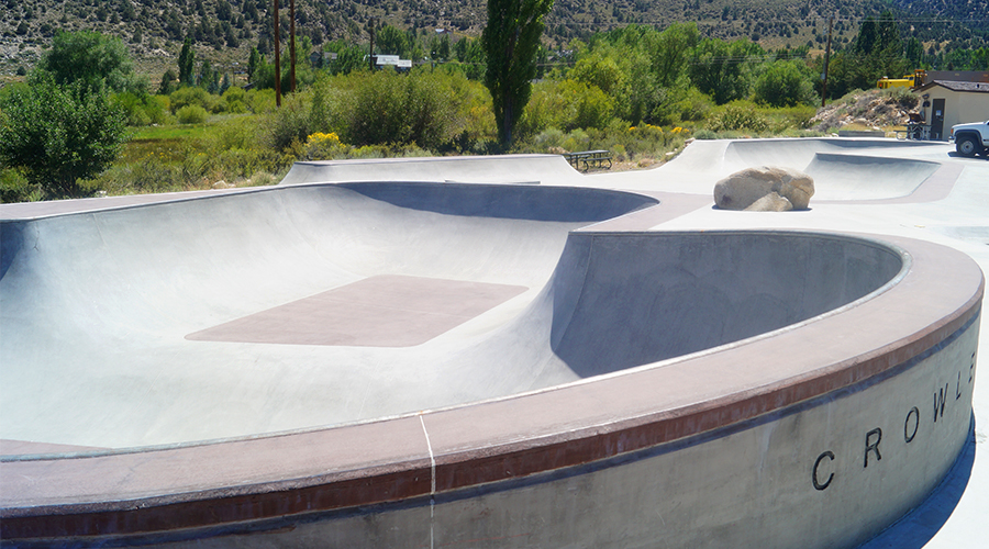 bowl at the crowley skatepark