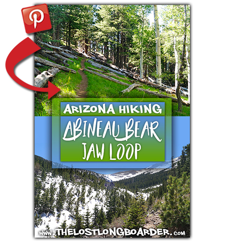 save this abineau and bear jaw loop hike article to pinterest