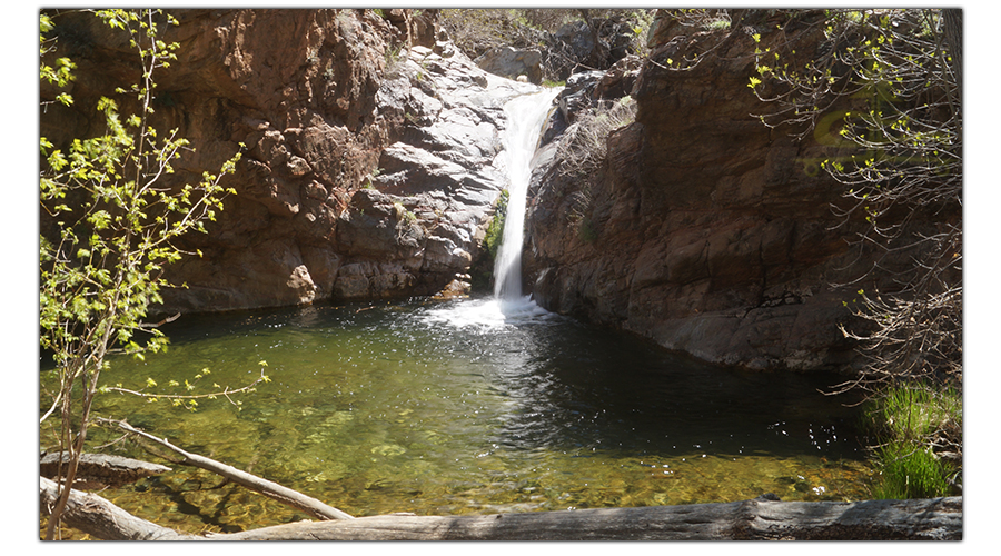 another beautiful waterfall through the canyon 