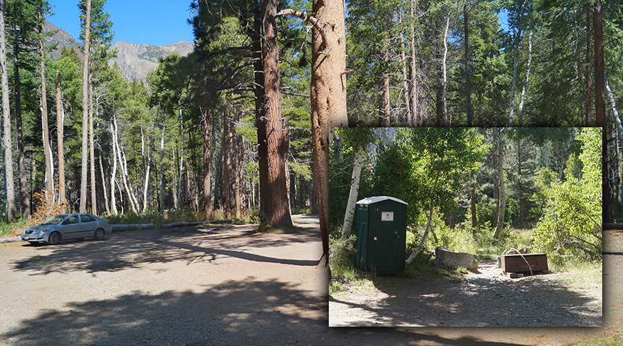 parking area for fern lake hike