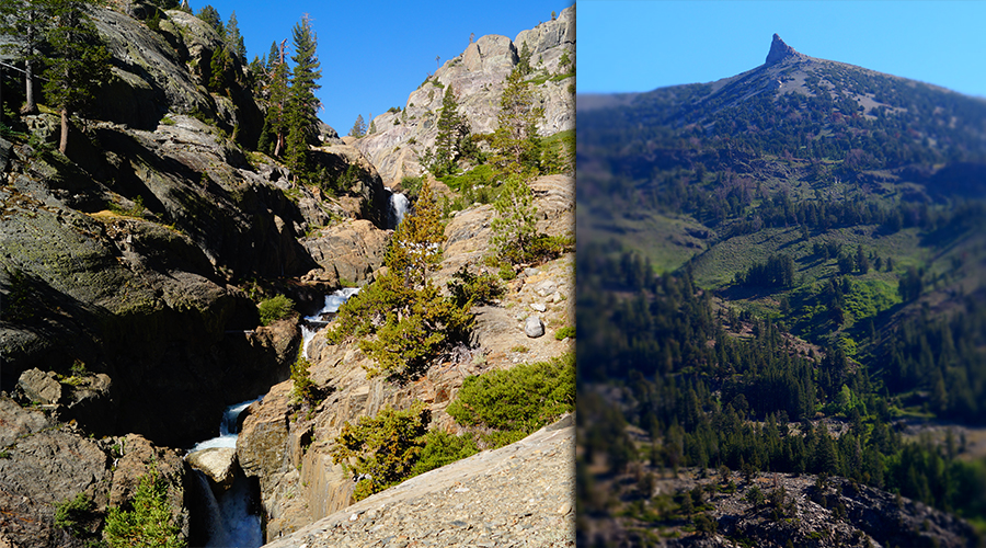 beautiful scenery while backpacking to ediza lake