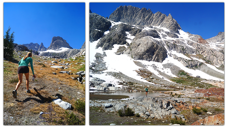 steep walk to the false iceburg lake