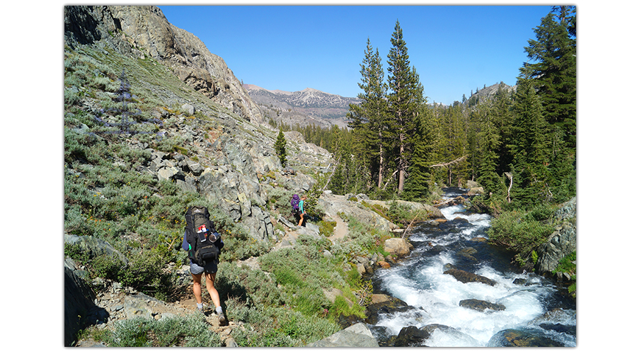 rugged trail backpacking to ediza lake