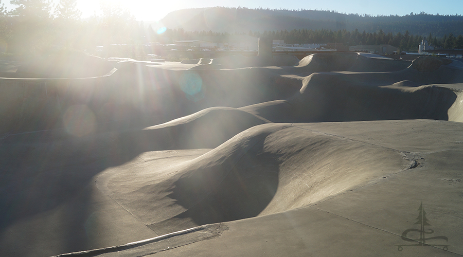 smooth features of the mammoth skatepark