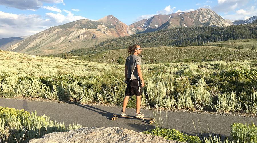 longboarding the mammoth lakes trail system