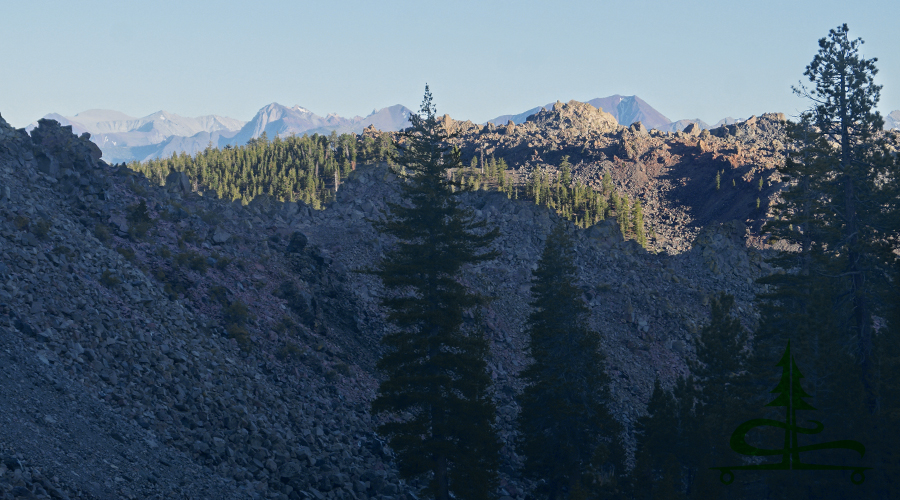 views of the volcanic features and surrounding area