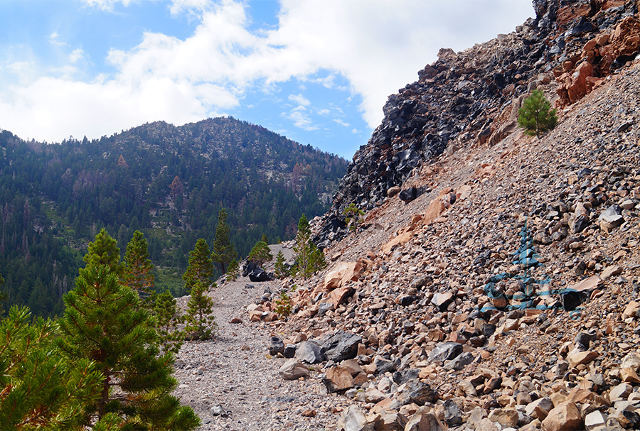 following the trail up obsidian dome