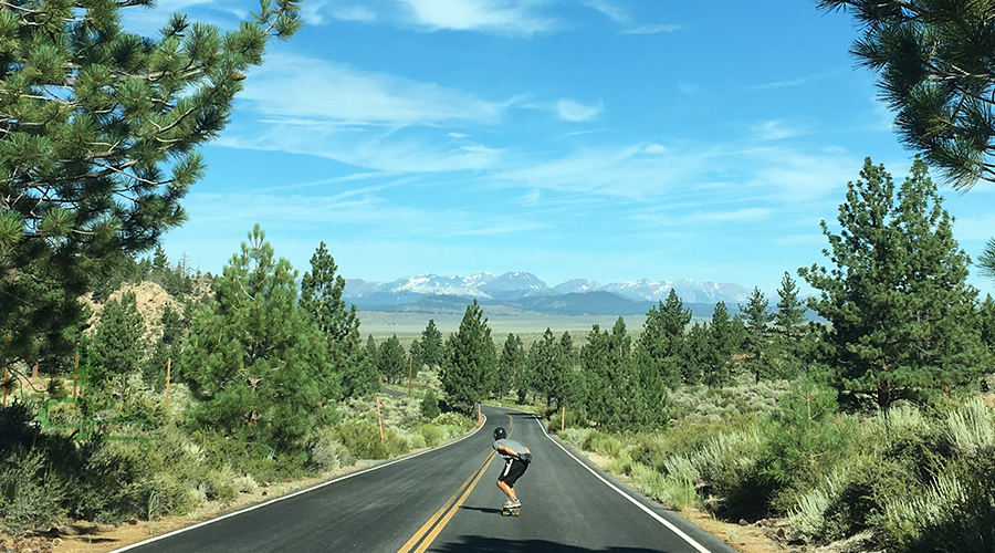 mellow straightaway while longboarding owens gorge road