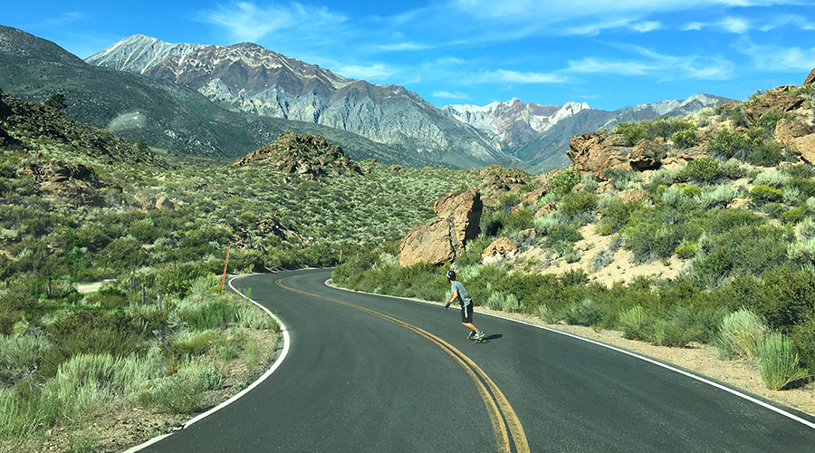 mellow curves while longboarding owens gorge road