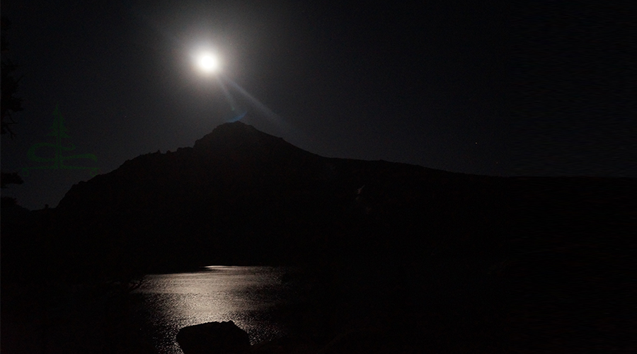 full moon over peeler lake