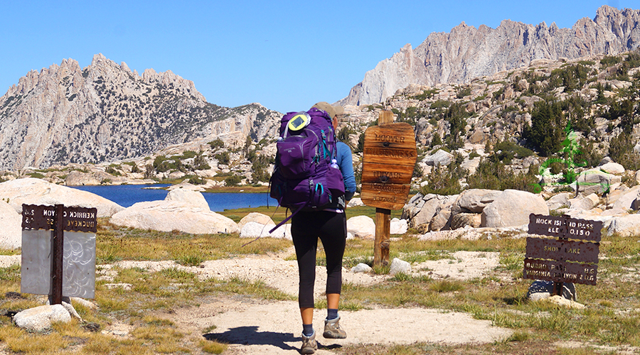 approaching snow lake