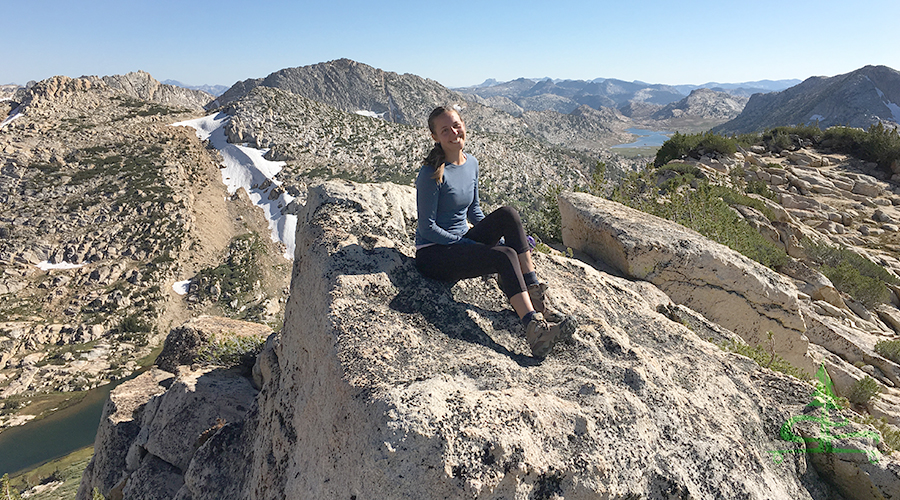 taking in the vast granite scenery from the crown point crest