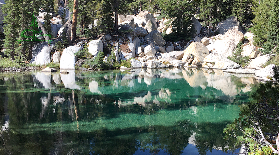 crystal clear high elevation lakes
