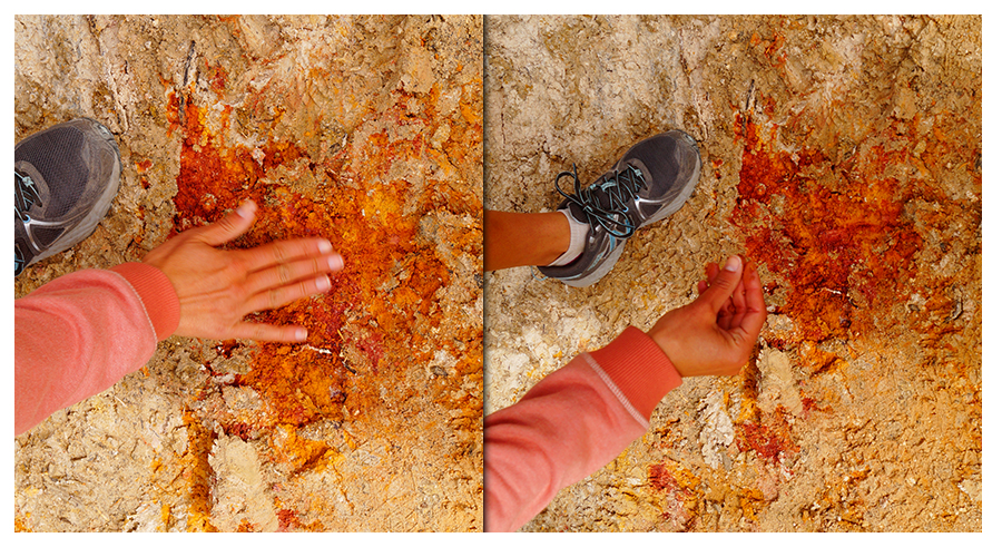 interesting clay like ground near bumpass hell trail