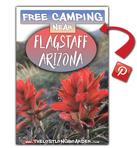 save this free camping near flagstaff article to pinterest
