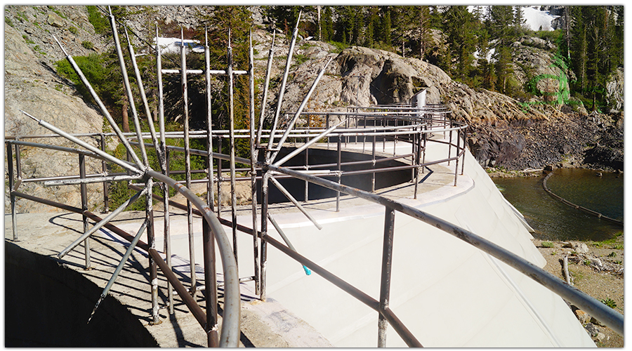 hydroelectric features on agnew lake