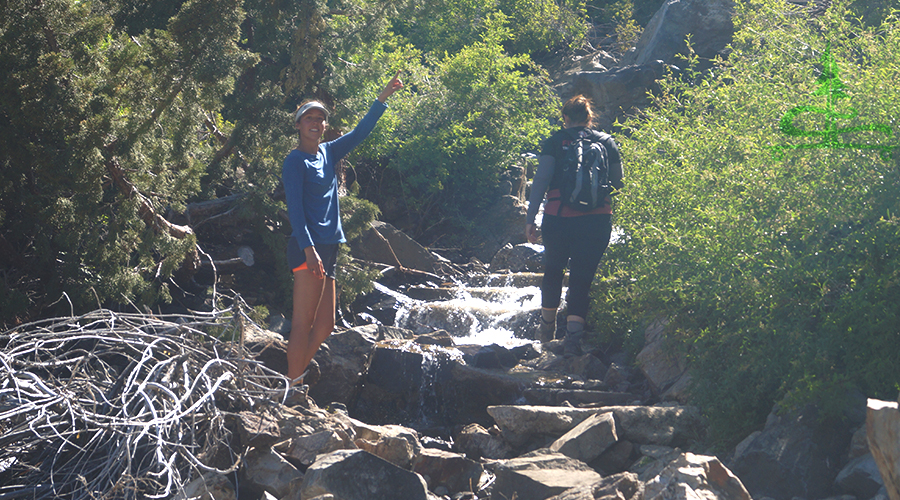 finding another waterfall from the rush creek trail 