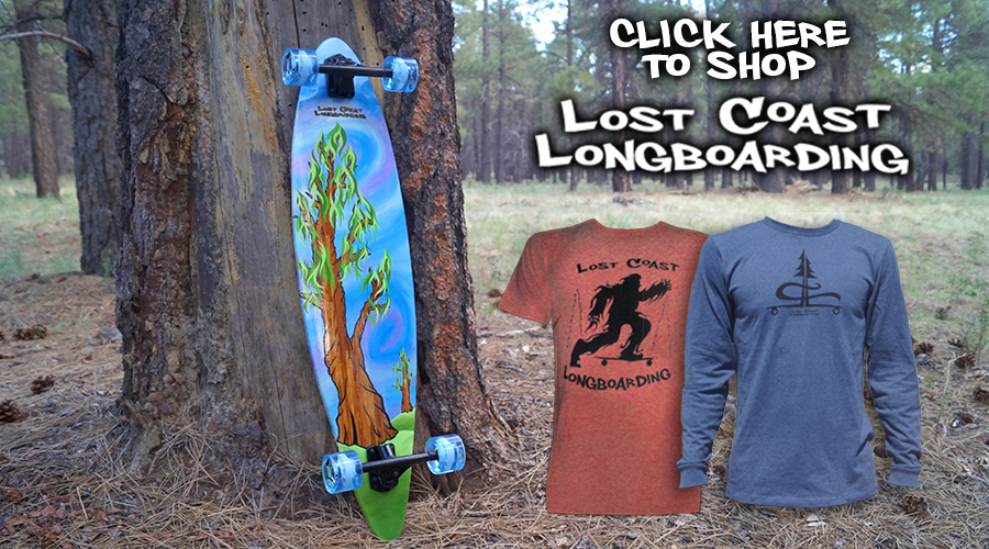lost coast longboarding hand painted longboards and hand crafted shirts