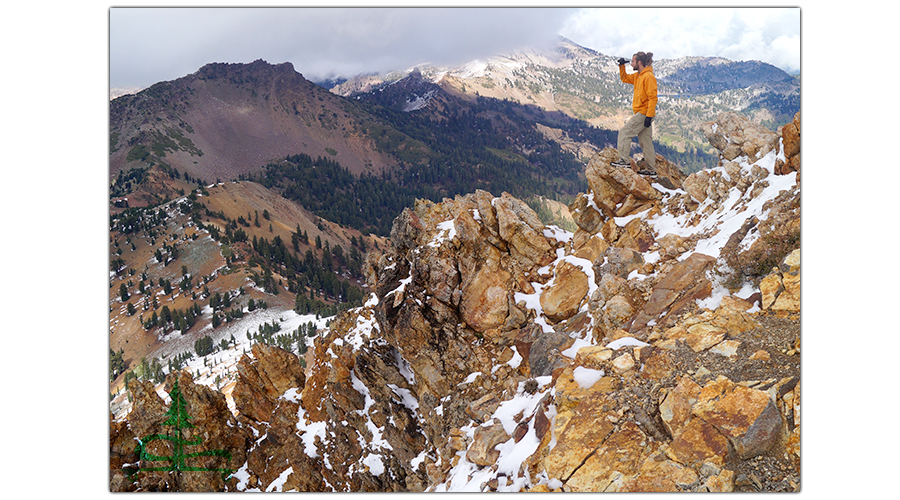 enjoying the incredible scenery from hiking brokeoff mountain summit