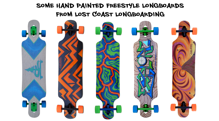 lost coast longboarding hand painted longboards